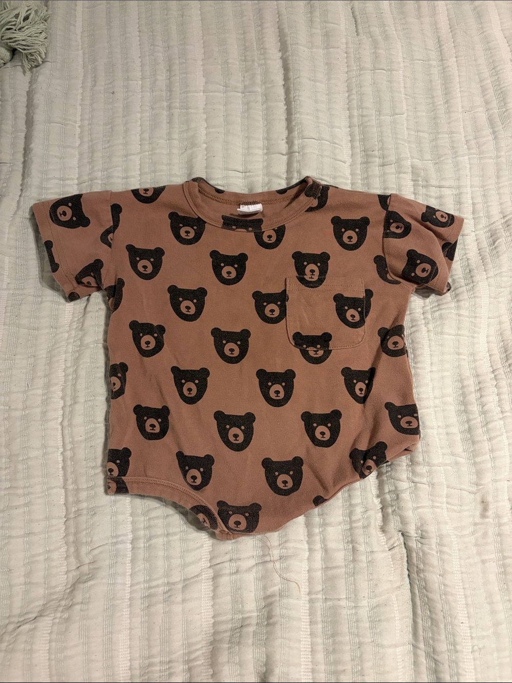 Little One Shop Brown Bear Bubble Onesie